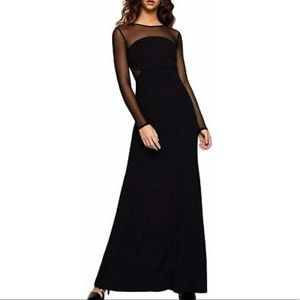 BCBGeneration Long Sleeve Cut Out Maxi Dress